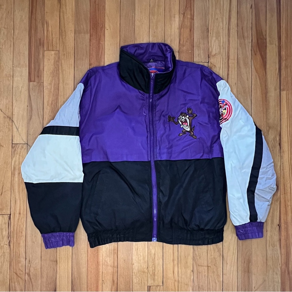 Vintage 90s Bomber Style Rare Taz Looney Toons Jacket by Daniel Young (Size M)